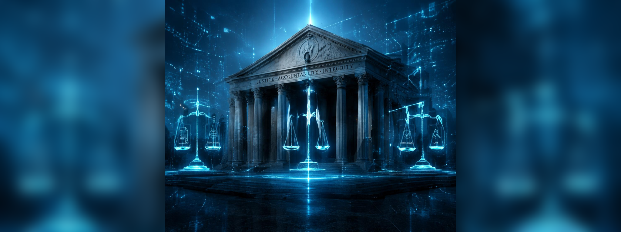 Global legal and regulatory image representing responsible institutional alignment